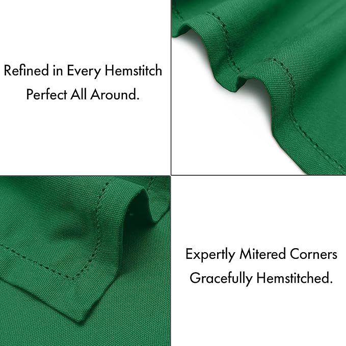 Ruvanti Cloth Napkins Set of 12, 100% Cotton High GSM 18x18 Inches, Hem Stitched Corners, Soft, Washable, Highly Durable & Absorbent, Perfect for Parties, Christmas, Thanksgiving Dinners – Amazon
