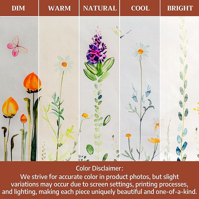 Maison d' Hermine Placemats Set of 4 100% Cotton Washable Cloth Place Mats Reusable Table Mats for Kitchen Dining Party Wedding Gifts for Mothers Day Spring/Summer (Botanical Fresh, 13" x 19")
