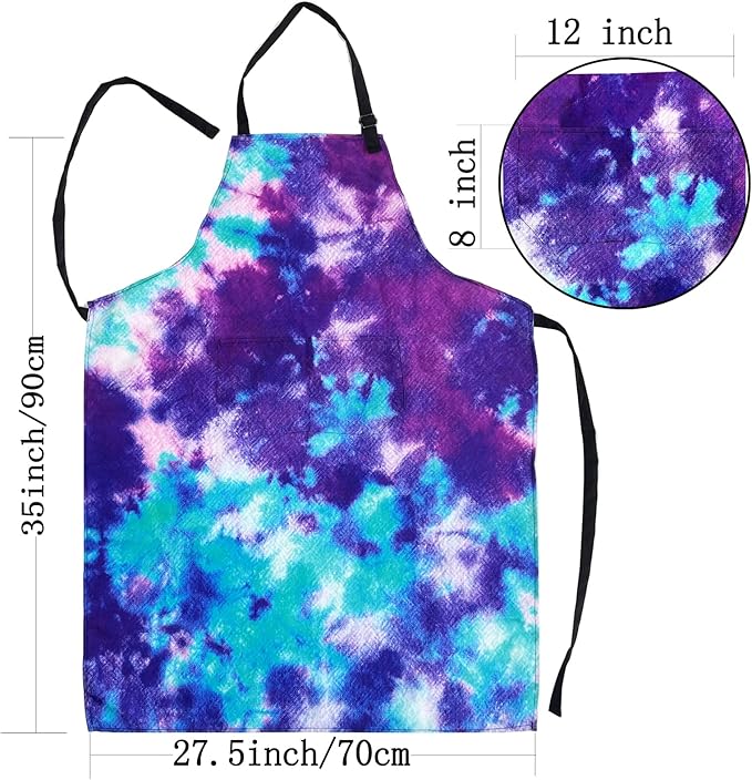 Sosolong Adjustable Waterproof Apron Bib Apron with 2 Pockets Cooking Kitchen Aprons for Women Men Chef