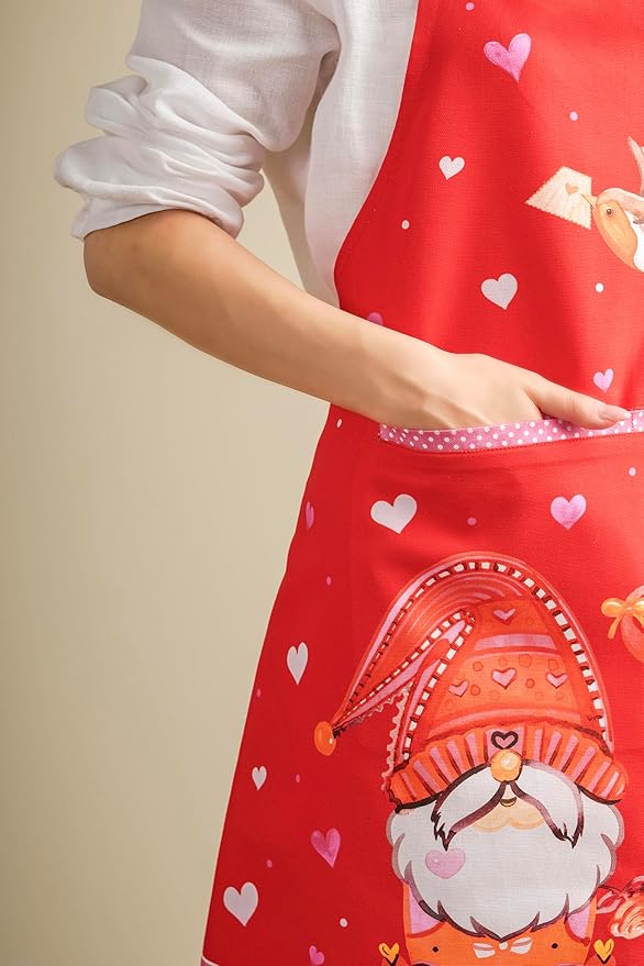 Maison d' Hermine 100% Cotton Apron for women with Pocket Kitchen Chef Apron for Men Cooking Mothers Day Gifts