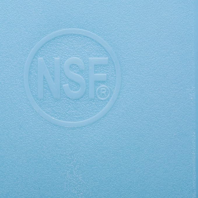 18 x 12 Large Blue Plastic Cutting Board for Fish, Seafood, Shellfish - 1/2 Inch Thick HDPP, NSF and Commercial Grade