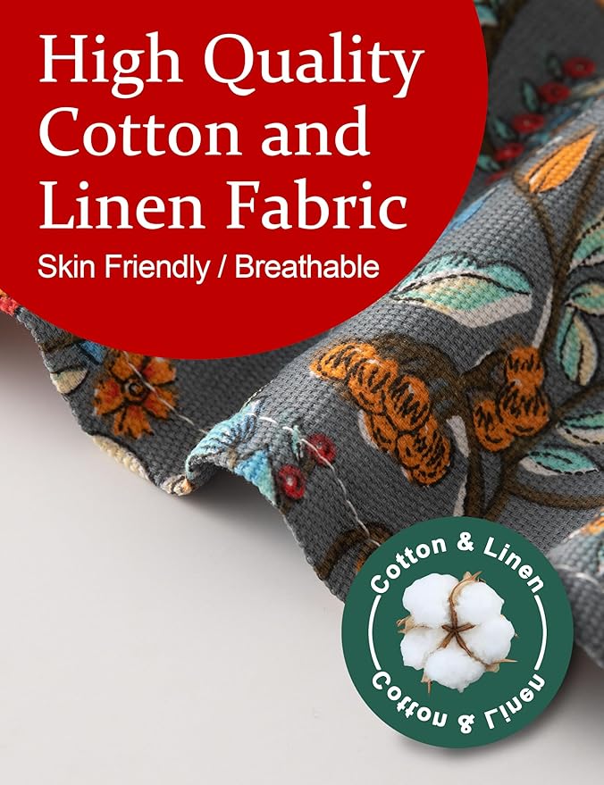 Big Plus Size Aprons for Women with Pockets Cotton Linen Baking Kitchen Cooking