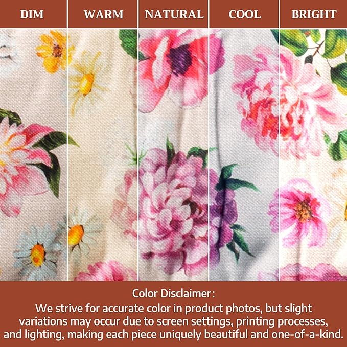 Maison d' Hermine Pivoine 100% Cotton Easter Double Oven Glove with Loop Heat Resistant for BBQ | Cooking | Baking | Grilling | Microwave | Barbecue | Spring/Summer (7.5 Inch by 35 Inch)
