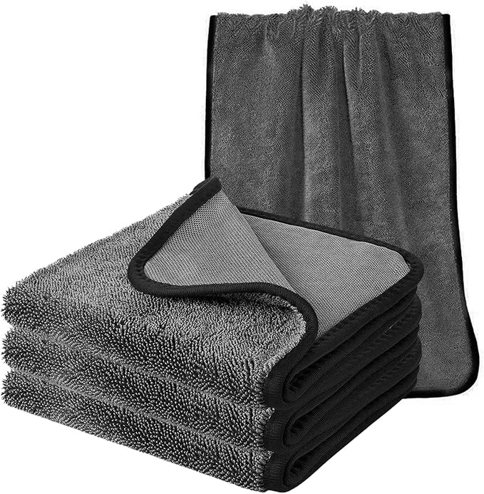 Shower Cleaning Cloths - 3pcs Super Absorbent Microfiber Bath Towels for Effortless Cleaning of Windows, Bathroom, Car & Home Toilet - Must-Have!（11.8x15.7in