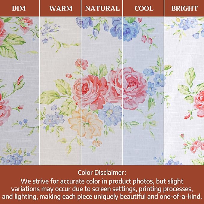 Maison d' Hermine Kitchen Towels Set of 3 100% Cotton 27.50" x 20" Reusable Cloth Tea Dish Towels Absorbent with Hanging Loop for Kitchen Gifts for Mothers Day Spring/Summer (Vintage Floral)