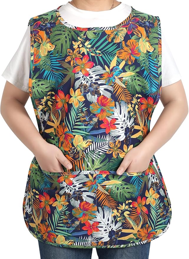 3 pack Women Cobbler Apron Vintage Floral Aprons for Women Chef Bakers Apron for Baking, Cooking, Gardening