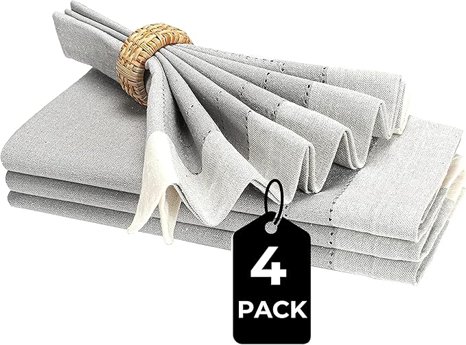 Homidate Cloth Dinner Napkins – Machine Washable Reusable Fabric Napkins for Weddings, Parties & Table Decorations