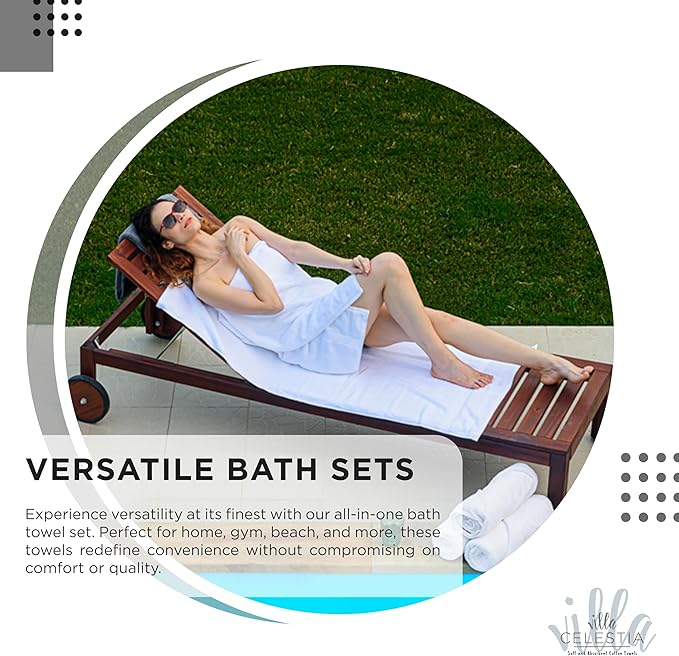 100% Cotton Bath Towel Set of 24-6 Bath Towels, 6 Hand Towels, 12 Wash Cloths, Sustainable, Soft, Highly Absorbent, Combed Cotton 24 Piece Set for Hotels, Spa, Bathroom, Dorm, Black