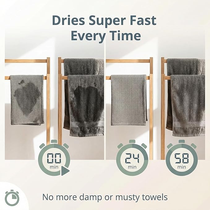 Pure Linen Small Bath Towels Set - 2-Pack 20x40-inch Quick Dry Towels for Sensitive Skin - Thin Towels for Bathroom - Lightweight Waffle Weave Towel for Kids Black-Natural