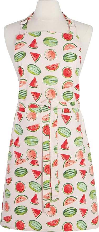 Now Designs Chef Apron, W28 x L32in, Watermelon