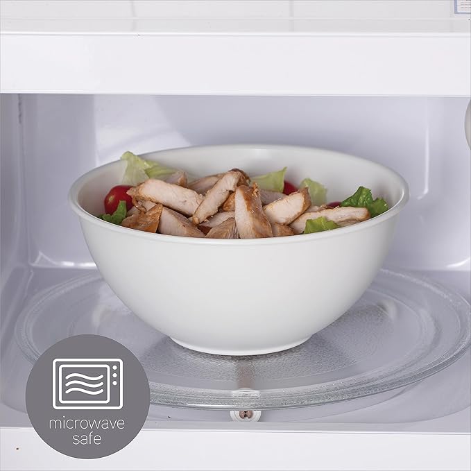 COOK WITH COLOR Mixing Bowls with Lids - 12 Piece Plastic Nesting Bowls Set includes 6 Prep Bowls and 6 Lids, Microwave Safe Mixing Bowl Set, Sage