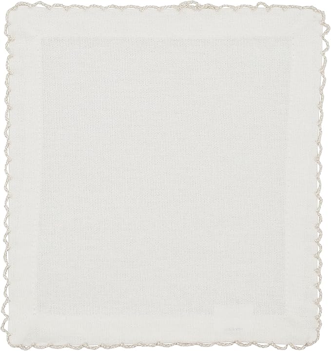 SARO LIFESTYLE Whip Stitched Table Napkins (Set of 4), Silver, 6" (1442.S6S)