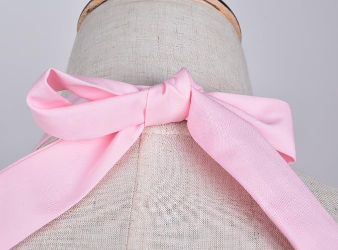 Love Potato Cute Girls Bowknot Lady's Kitchen Restaurant Women's Cake Apron Fashion Funny Aprons for Christmas Gift (Pink)