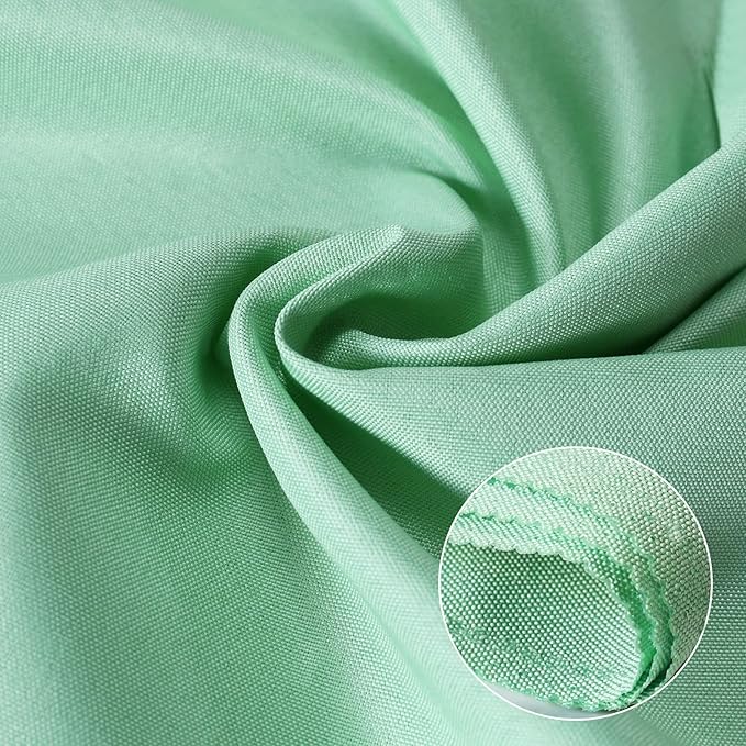 Cloth Napkins Set of 12, Polyester Easter Kitchen Cloth Napkins Washable Green Durable Reusable Table Napkins for Weddings Thanksgiving Holiday Dinner Decoration(Green)