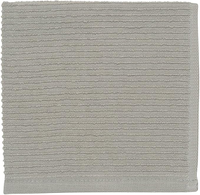 Now Designs Ripple Kitchen Dishcloth London Gray 13 x 13in Set of 4