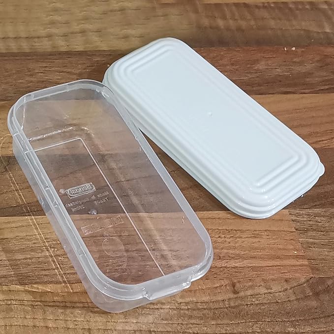 Small Plastic Food Storage Containers with Lids, 8-Pack 8oz (1 Cup / 250 ml) Rectangular Freezer Portion Containers for Leftovers, Spices & Soup, BPA-Free, Stackable, Leak-Resistant, Microwave Safe