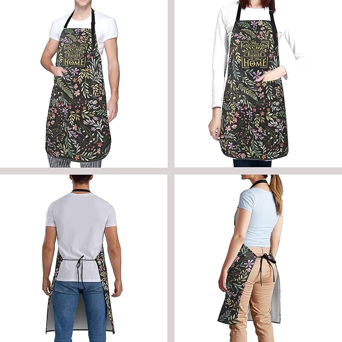 Funny Apron Polyester Grooming Aprons with Pocket for Cooking Kitchen Grilling Adults