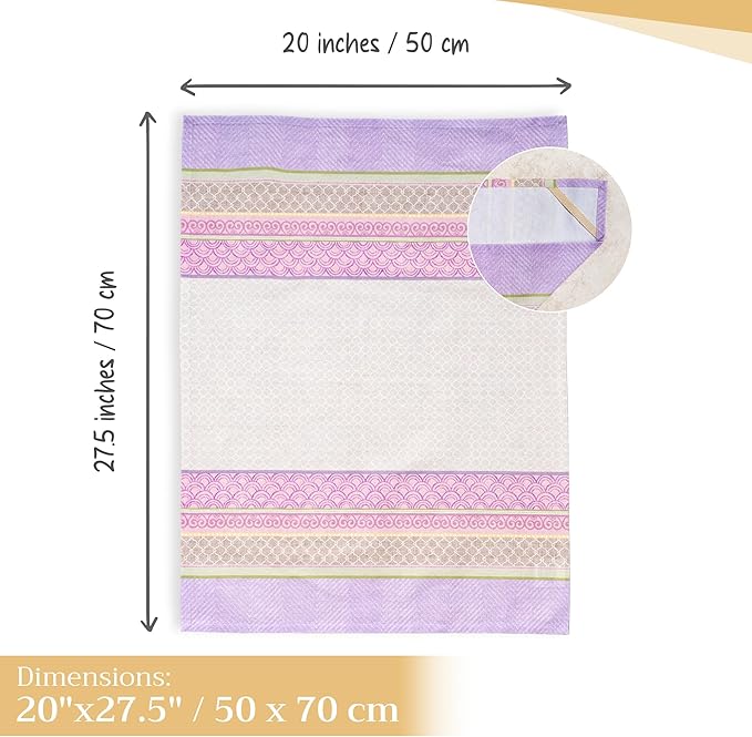 Maison d' Hermine Kitchen Towels Set of 3 100% Cotton 27.50" x 20" Reusable Cloth Tea Dish Towels Absorbent with Hanging Loop for Kitchen Gifts for Mothers Day Spring/Summer (Magnolia Mornings)