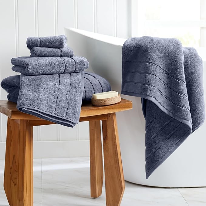 Springtree Home Luxury Turkish Cotton Bath Towels | 100% Turkish Cotton | Premium Bath Towels | Ultra Soft Thick Plush & Highly Absorbent | Luxury Hotel & Spa Quality Bathroom Towels | Dusk