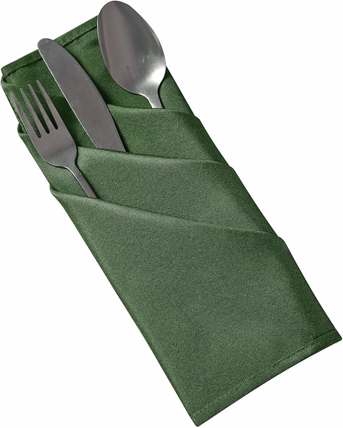 Bailarina Cloth Napkins Set of 80,17x17 inches Dinner Napkins Cloth Washable,Polyester Square Table Cloth Napkin Bulk with Hemmed Edges Ideal for Banquets, Parties and Weddings-Willow