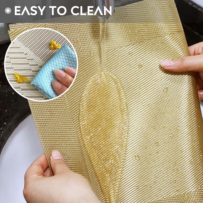 Trophable Placemats Set of 6, Table Placemats Heat Resistant Woven Placemats Washable PVC Place Mats Woven Vinyl Placemats Non-Slip Stain Resistant Kitchen Table Placemats Easy to Clean…