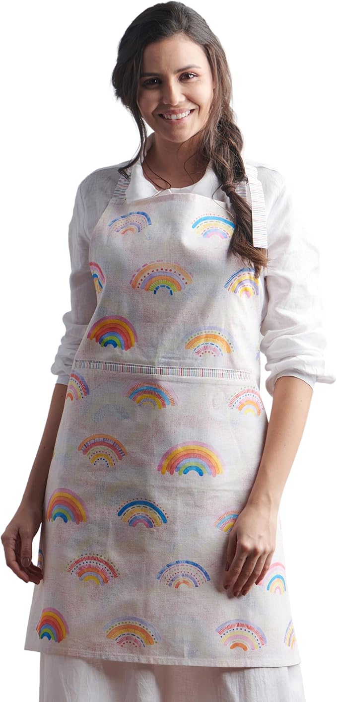 Maison d' Hermine 100% Cotton Apron for women with Pocket Kitchen Chef Apron for Men Cooking Mothers Day Gifts