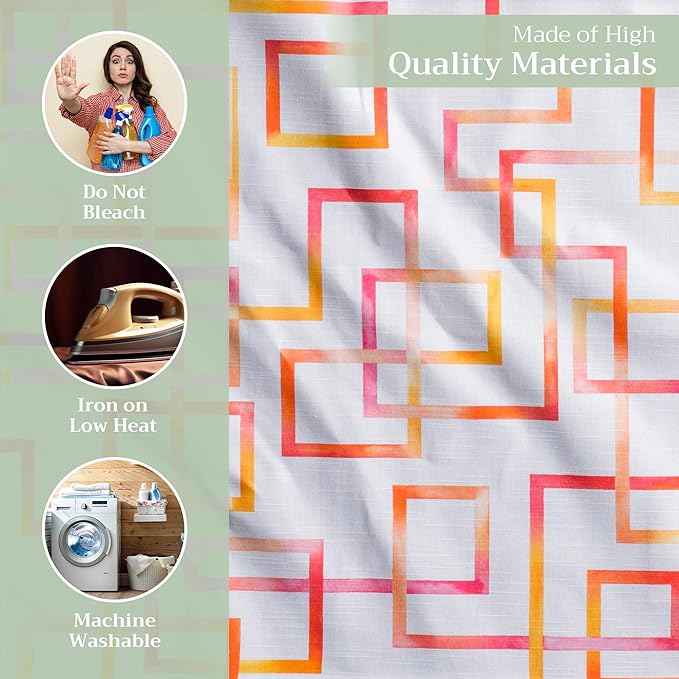 Maison d' Hermine Cloth Napkins Set of 4 100% Cotton Everyday Reusable Square Napkins Cloth Washable Dinner Party Wedding Restaurant Gifts for Mothers Day Spring/Summer (Summer Maze, 20" x 20")