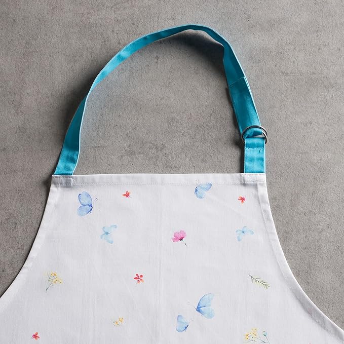 Maison d' Hermine 100% Cotton Apron for women with Pocket Kitchen Chef Apron for Men Cooking Mothers Day Gifts