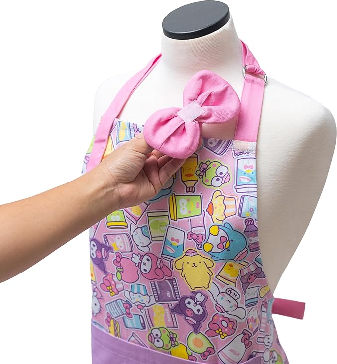Handstand Kitchen Hello Kitty Print 28" Adult Apron and Pot Holder Set