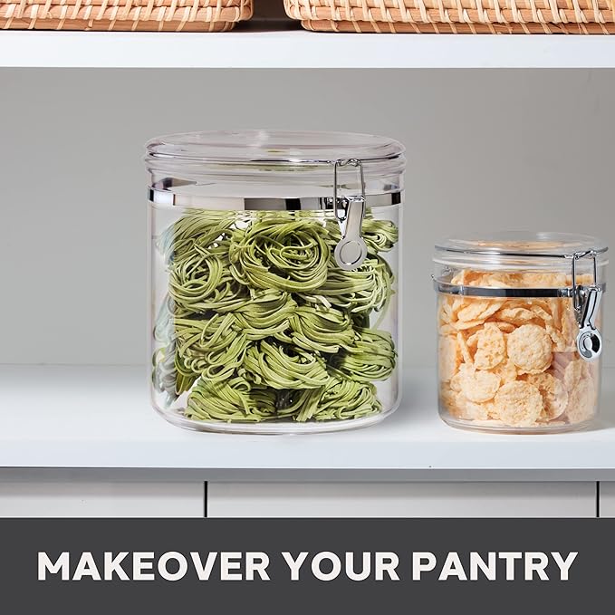 OGGI 150 oz & 72 oz Clear Canister Set - Airtight Food Storage Containers