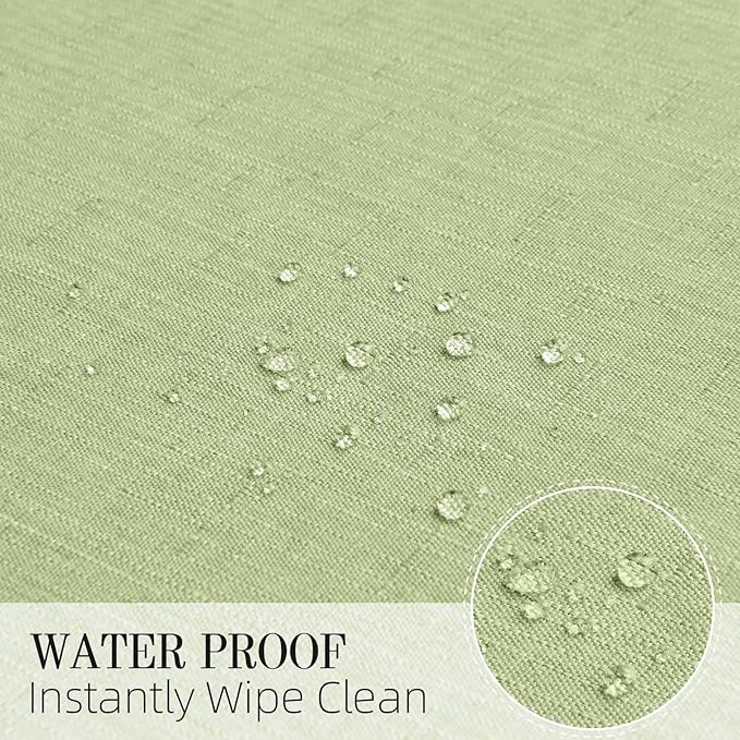 Cloth Napkin Set of 8 Square Washable Reusable Linen Fabric Polyester for Kitchen Dinner Dining Restaurants Wedding Party Banquet Table(Mint Green/17x17 Inch)