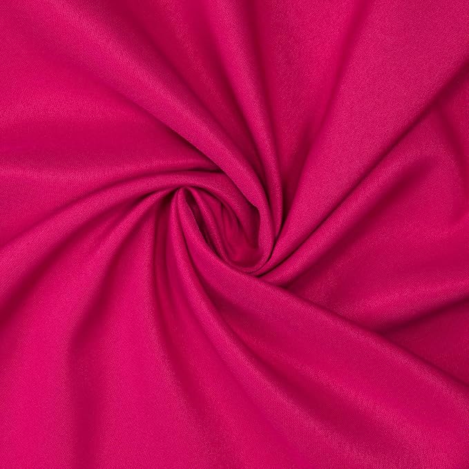 Gee Di Moda Cloth Napkins - 17 x 17 Inch Fuchsia Dinner Napkins - Set of 12 Soft & Absorbent Washable Fabric Cloth Table Napkins with Hemmed Edges for Hotel Restaurant, Holiday Parties & Wedding