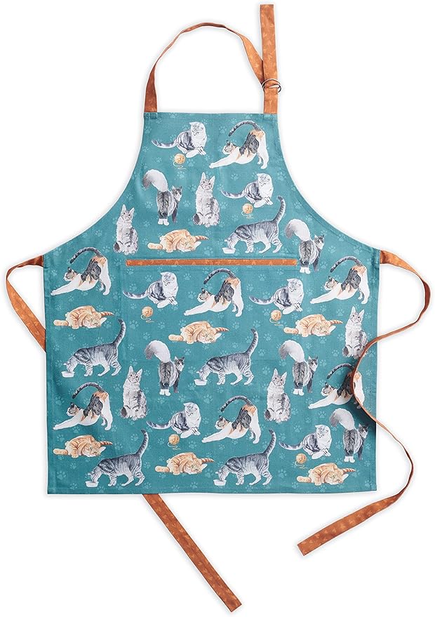 Maison d' Hermine 100% Cotton Apron for women with Pocket Kitchen Chef Apron for Men Cooking Mothers Day Gifts