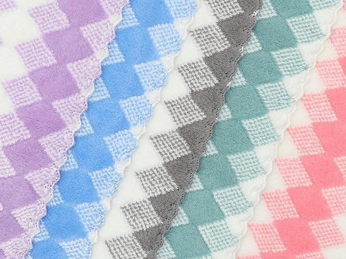 Microfiber Cleaning Cloth Lint Free Cleaning Rags, 10 Pack Fast Drying Dish Rags for Cleaning, Super Absorbent Kitchen Dish Cloths for Wash Dishes,12 in x 12 in, Mix Color