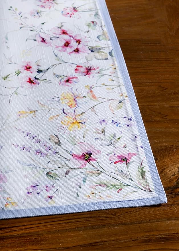 Maison d' Hermine Placemats Set of 4 100% Cotton Washable Cloth Place Mats Reusable Table Mats for Kitchen Dining Party Wedding Gifts for Mothers Day Spring/Summer (Summer Floral, 13" x 19")