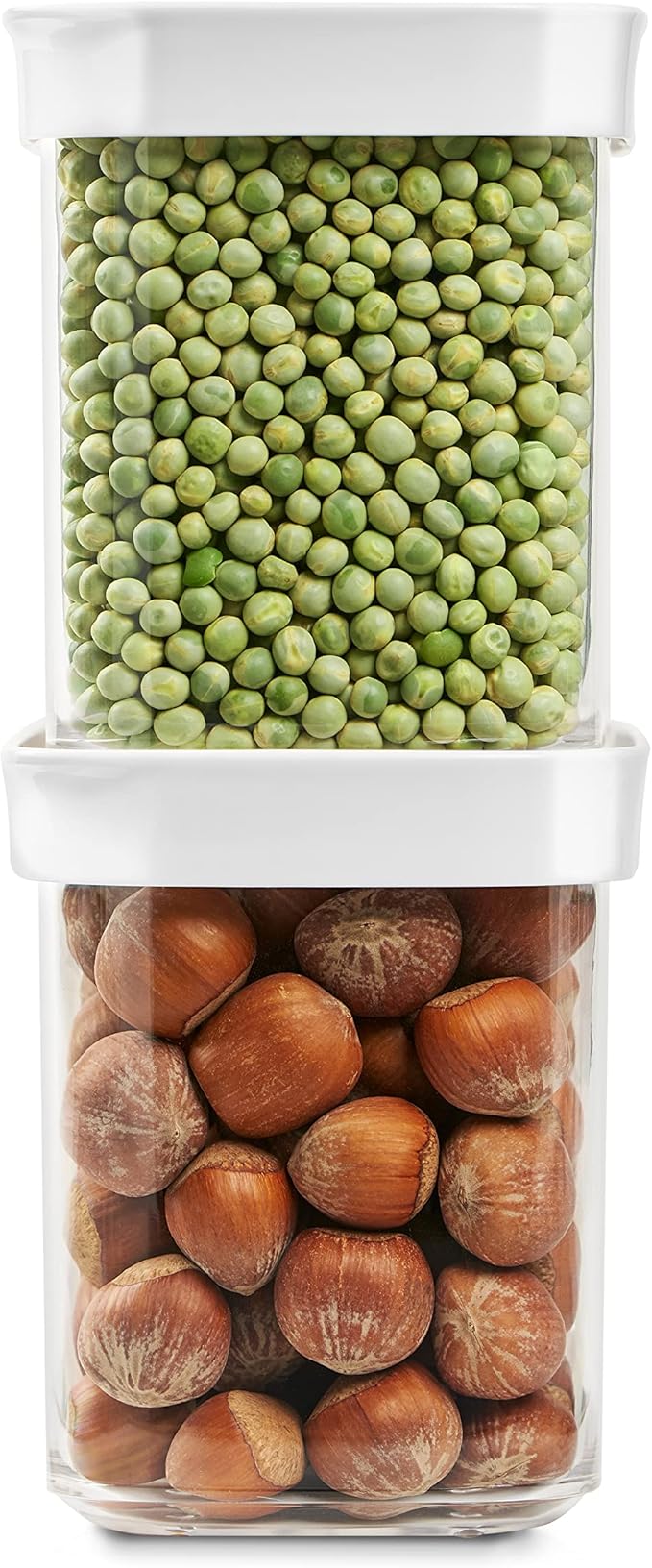 Emsa N11418 Optima Dry Storage Container 1 Litre Rectangular Portrait Format 100% Safe Hygienic Safe and Space-Efficient Fresh Seal BPA-Free Transparent Design