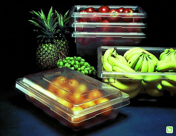 Rubbermaid Commercial Products Food Storage Box/Tote for Restaurant/Kitchen/Cafeteria, 2 Gallon, White (FG350700WHT) (Pack of 2)