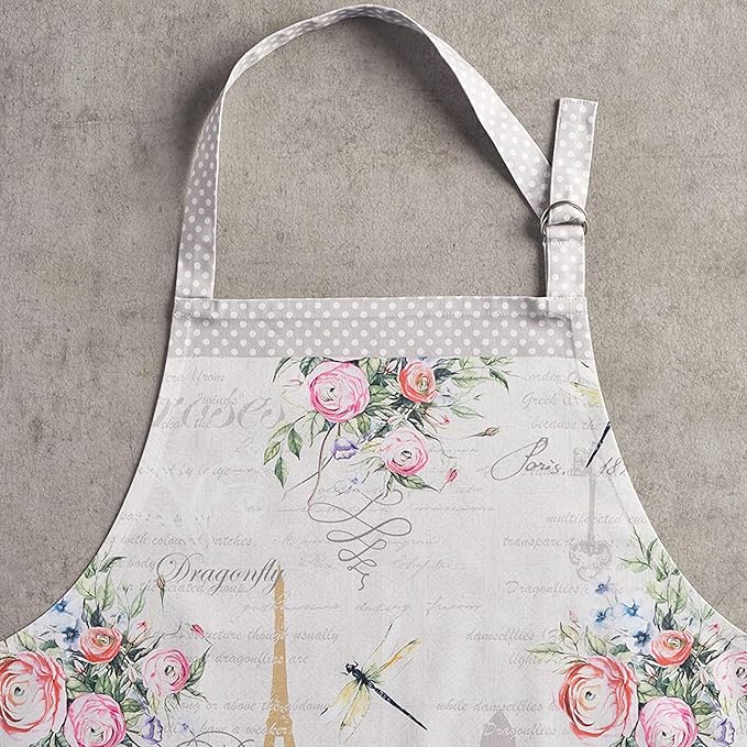 Maison d' Hermine 100% Cotton Apron for women with Pocket Kitchen Chef Apron for Men Cooking Mothers Day Gifts