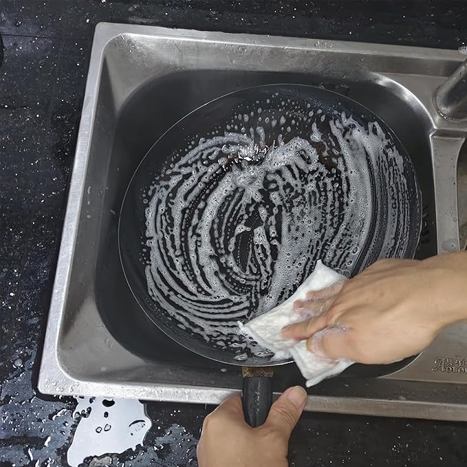 New thickened double-sided metal wire dishwashing cloth, suitable for both dry and wet use, scratch free dishwashing cloth, suitable for kitchen cleaning, cookware, tableware, sink (5 pieces)