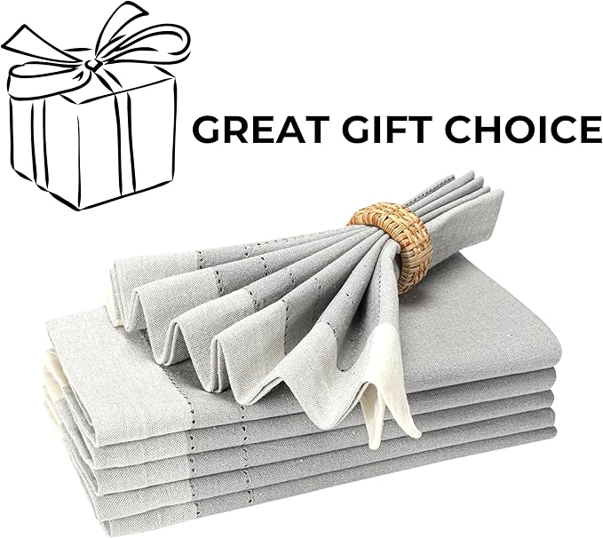 Homidate Cloth Dinner Napkins – Machine Washable Reusable Fabric Napkins for Weddings, Parties & Table Decorations