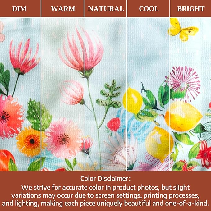 Maison d' Hermine Double Oven Mitts 100% Cotton 7"x35" Double Oven Mitt Heat Resistant BBQ Cooking Gloves with Loop Baking Grilling Gifts for Mothers Day Spring Summer (Jardin D'Ete - Mint)