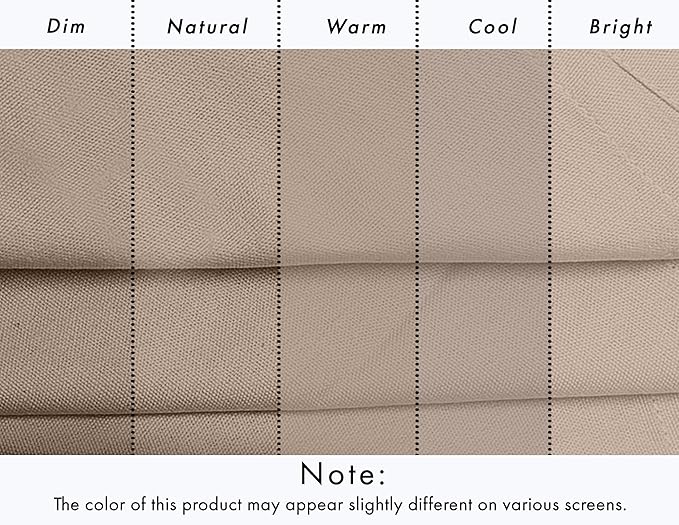 Ruvanti Cloth Napkins Set of 12, 18x18 Inches, 100% Cotton, Washable, Soft & Absorbent, Perfect for Wedding, Christmas, ‎Thanksgiving Dinners - Light Taupe