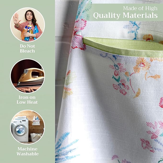Maison d' Hermine 100% Cotton Apron for women with Pocket Kitchen Chef Apron for Men Cooking Mothers Day Gifts