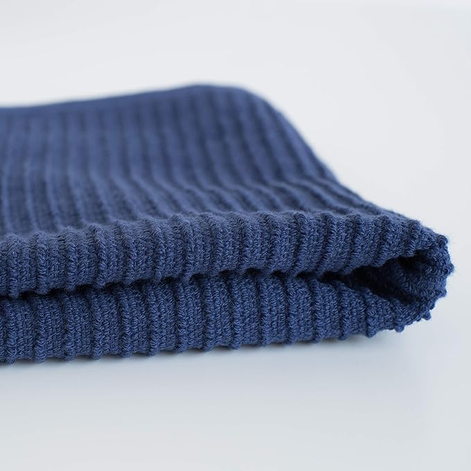 Now Designs Ripple Kitchen Dishcloth, Set of 4, Indigo Blue