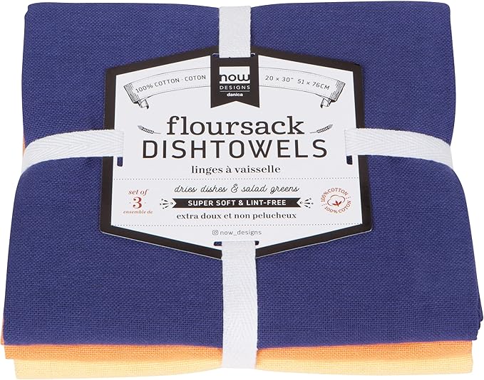 Now Designs Kitchen Dish Towel Dusk Apricot Sunray