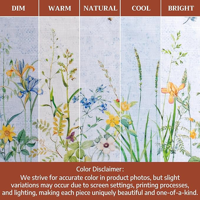 Maison d' Hermine Cloth Napkins Set of 6 100% Cotton Everyday Reusable Square Napkins Cloth Washable Dinner Party Wedding Restaurant Gifts for Mothers Day Spring/Summer (Fleurs De Mai, 20" x 20")