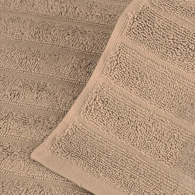 Classic Turkish Towels CTT Luxurious 100% Turkish Cotton Washcloths 6 Pack, Highly Absorbent & Quick Dry, Face Towels Wash Cloths for Hotel, Spa & Gym | 13"x13" (Almond Beige)