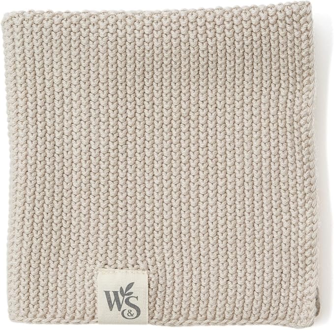 Wild & Stone | Organic Cotton Dish Cloth | Eco-Friendly Kitchen Cloth | Biodegradable & Compostable Cleaning Cloth | Beach Sand
