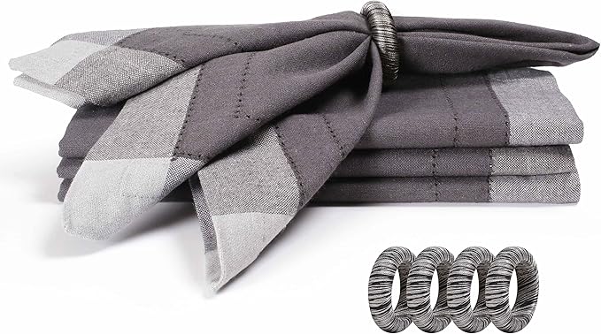 Homidate Cloth Dinner Napkins – Machine Washable Reusable Fabric Napkins for Weddings, Parties & Table Decorations