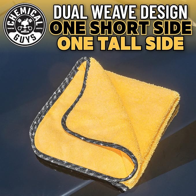 Chemical Guys Professional Grade Premium Microfiber Towels for Cars, Gold, 16" x 16", Ultra-Soft and Scratch-Free Car Detailing Cloths for Trucks, Motorcycles, and More - 24 Pack